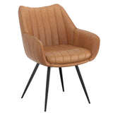 Talon Swivel Dining Chair- Camel