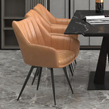 Talon Swivel Dining Chair- Camel