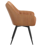 Talon Swivel Dining Chair- Camel