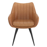 Talon Swivel Dining Chair- Camel