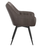 Talon Swivel Dining Chair- Charcoal