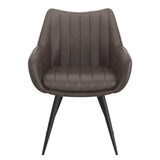 Talon Swivel Dining Chair- Charcoal