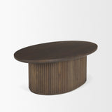 Terra Oval Coffee Table w/ Storage