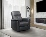 Modern living room with VICTOR dark grey power glider recliner