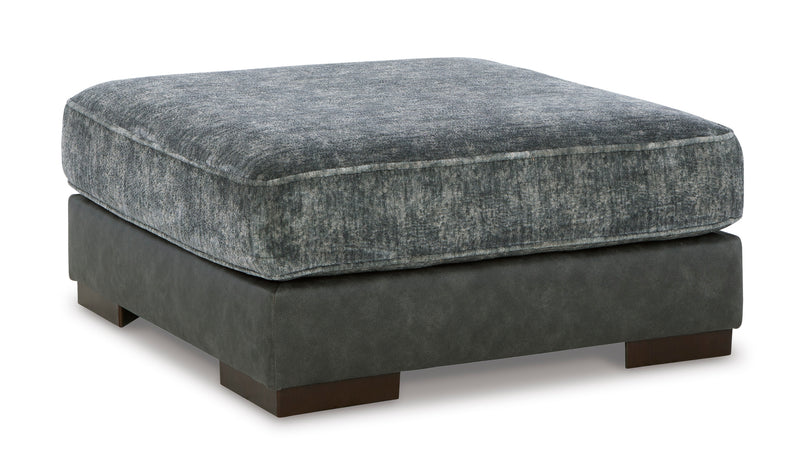 Blanca Oversized Ottoman - Pewter Color