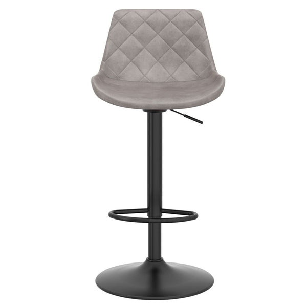 VINTAGE HYDRAULIC BAR STOOL - GREY