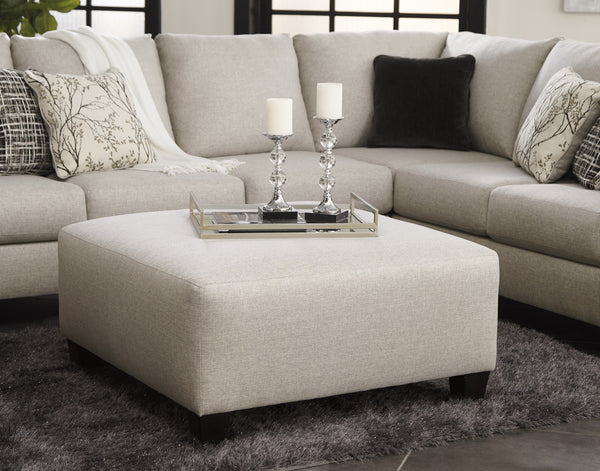 Kenzie Oversized Ottoman - Fog Color