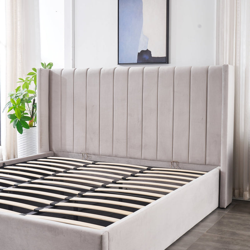 TERRY GREY QUEEN HYDRAULIC BED