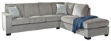Merlin 2 Pcs Secional with Chaise - Alloy Color