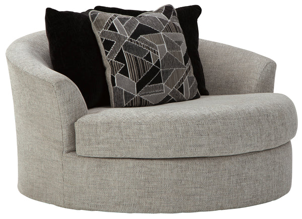 Marliss Oversized Swivel Chair - Storm Color