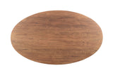 ASPEN OVAL DINING TABLE - LIGHT BROWN MATTE