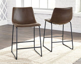 Camlyn upholstered counter stool in brown available at Couch9 furniture store in Calgary Alberta