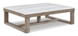 Close-up of Alaska coffee table highlighting finish and craftsmanship