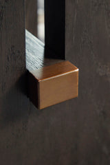 Close-up of Darren end table craftsmanship and material texture