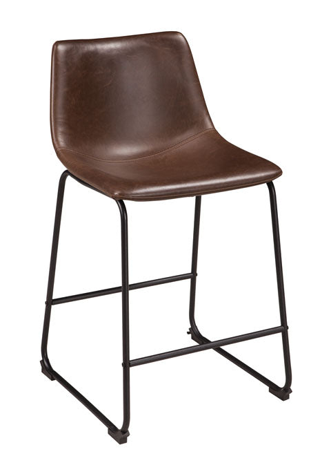 CAMLYN Upholstered Counter stool - Brown