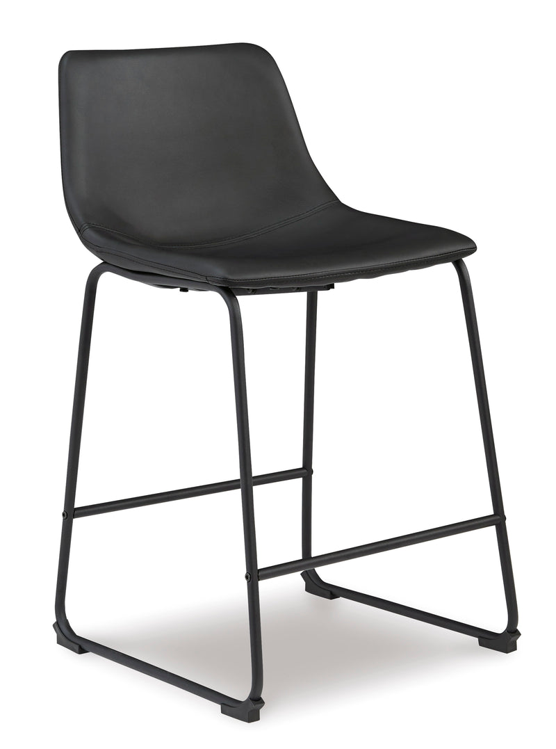 CAMLYN Upholstered Counter Stool - Black