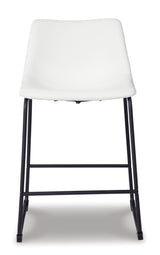CAMLYN Upholstered Counter stool - White