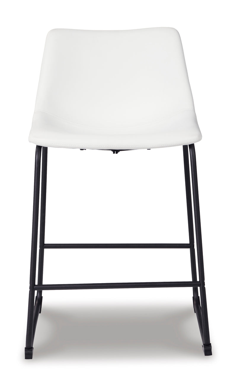 CAMLYN Upholstered Counter stool - White