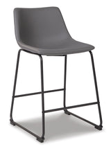 CAMLYN Upholstered Counter stool - Grey