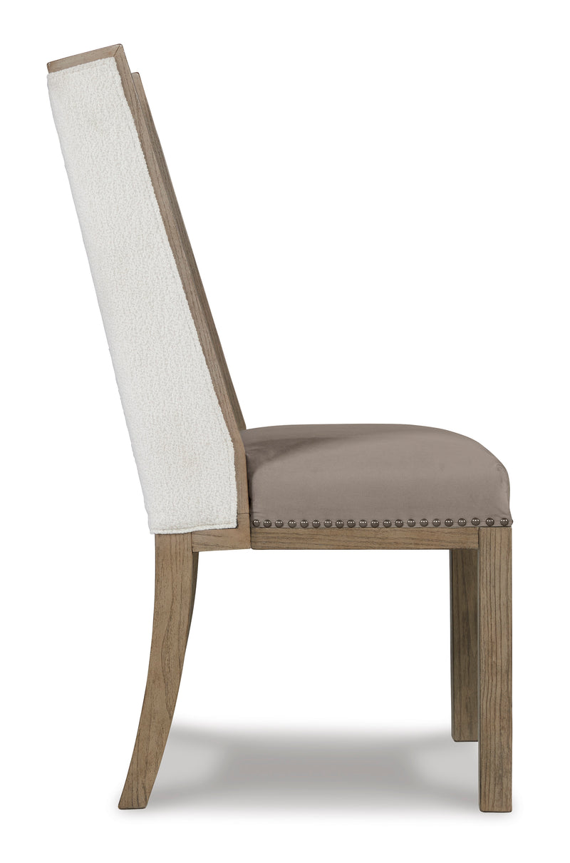 Franco Dining Chair - Brown/White