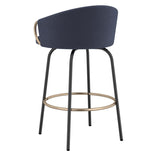 Modern Luna counter stool in blue furniture in Calgary Alberta