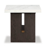 Modern living room featuring Darren end table with elegant decor styling