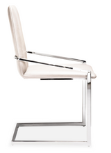 DINO DINING CHAIR WHITE - ARM