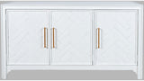 Blanc 3 door accent cabinet available at Couch9 furniture store in Calgary Alberta
