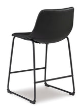 Modern Camlyn upholstered counter stool in black furniture in Calgary Alberta