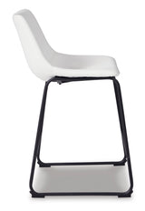 Modern Camlyn upholstered counter stool in white furniture in Calgary Alberta