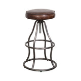 BOWIE BAR STOOL - BROWN VINTAGE LEATHER