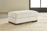Diane ottoman in birch color front view
