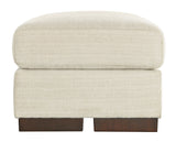 Top view of Diane birch color ottoman