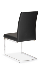 Front view of Dino armless dining chair in black at Couch9 Calgary furniture store