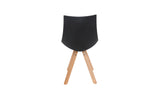 LILLY MID-CENTURY DINING CHAIR -BLACK