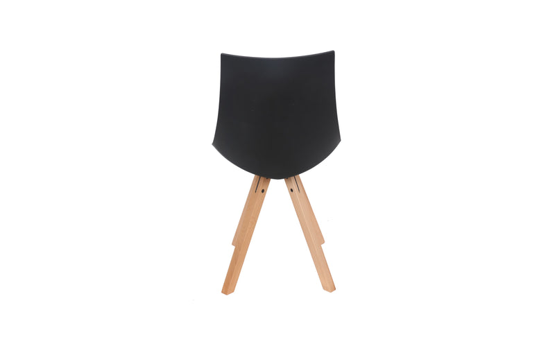 LILLY MID-CENTURY DINING CHAIR -BLACK