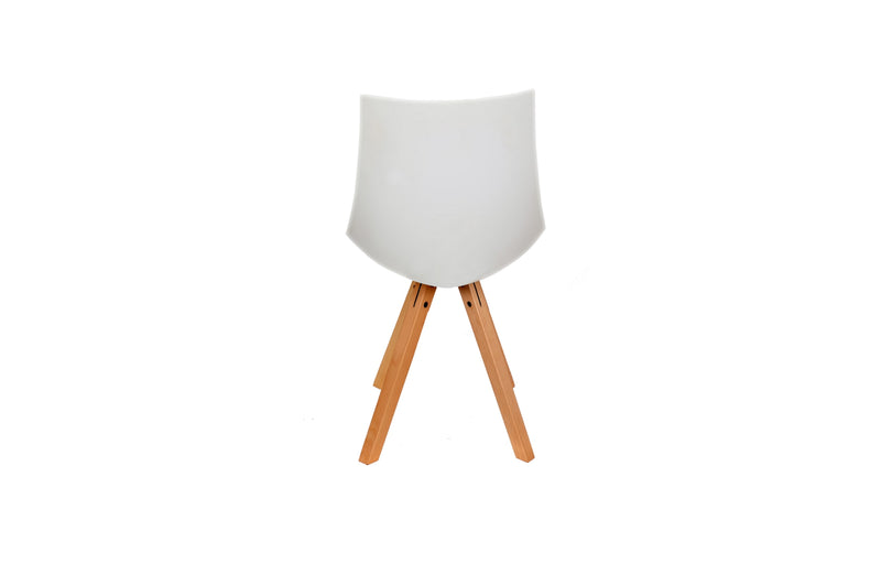 LILLY MID-CENTURY DINING CHAIR -WHITE