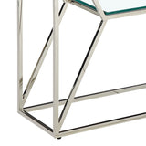 Dragor silver console table furniture for modern homes in Airdrie