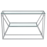 Dragor silver console table for elegant Airdrie living room furniture