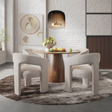 Gwen upholstered chair in natural color available at Couch9 furniture store in Calgary Alberta