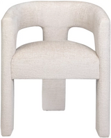 Front view of Gwen upholstered chair in natural at Couch9 Calgary furniture store