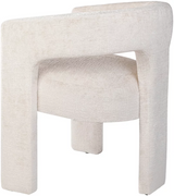 Side view of Gwen upholstered chair in natural at Couch9 Calgary furniture store