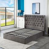 MILO STORAGE BED DARK GREY - KING