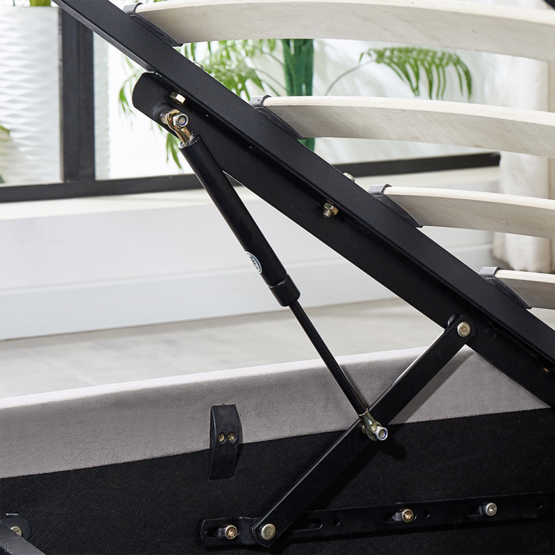 MILO STORAGE BED DARK GREY - KING