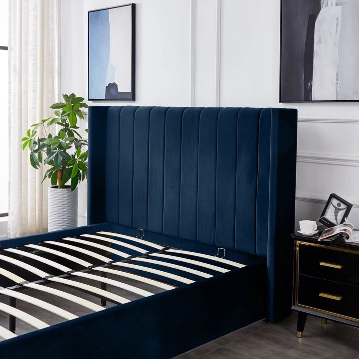 TERRY BLUE QUEEN HYDRAULIC BED