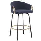 Luna counter stool in blue available at Couch9 furniture store in Calgary Alberta