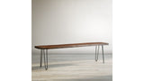 Nature’s Edge 70 inch dining bench in light chestnut available at Couch9 furniture store in Calgary Alberta