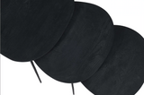 Reeves contemporary black nesting table set for homes in Okotoks