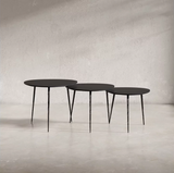 Reeves black nesting tables set for stylish home decor in Okotoks