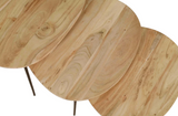 Reeves contemporary nesting table set natural finish for homes in Okotoks